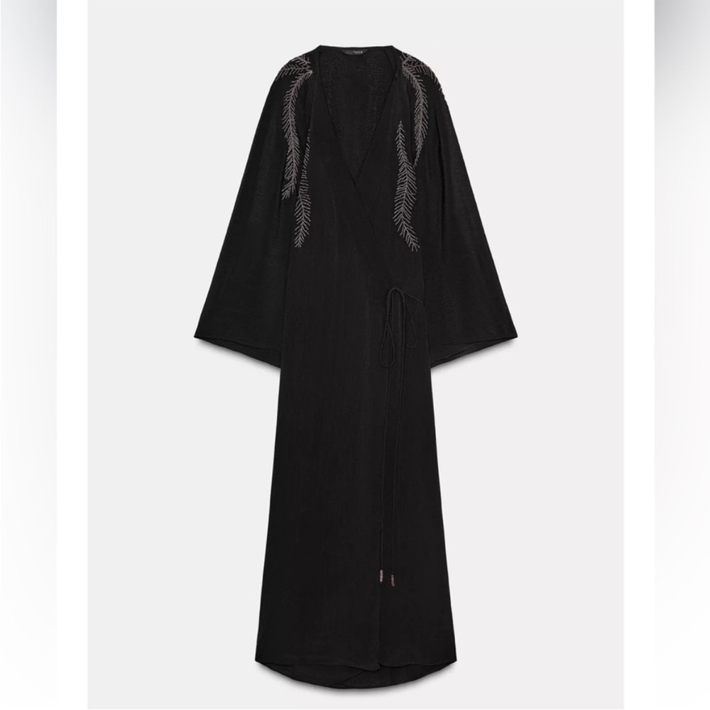 ZARA BEADED EMBROIDERY DRESS - Picture 6 of 8